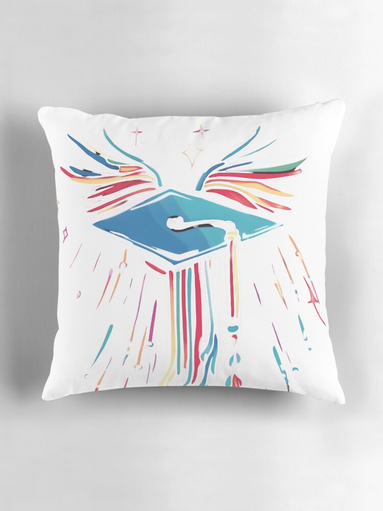 Thumbnail 3 of 4, Pillow, Fly High Graduate Shirt designed and sold by Ragil-Studio.