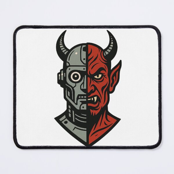 Item preview, Half Demon, Half Cyborg designed and sold by zoecreatiwe.