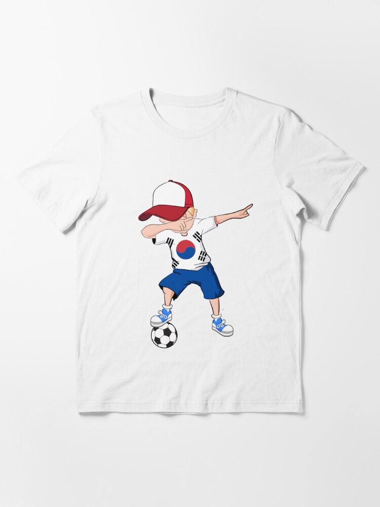 La Corée du Sud Rétro Football T-shirt S Korean Stick Man 2018 World Soccer T Shirt