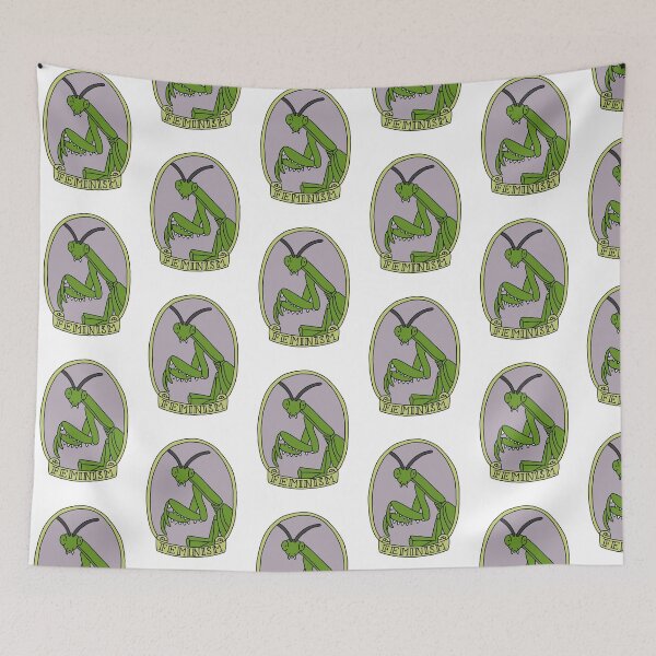 Item preview, Feminist Praying Mantis Sticker – Girlboss Bug Energy designed and sold by Doctor Michaela.