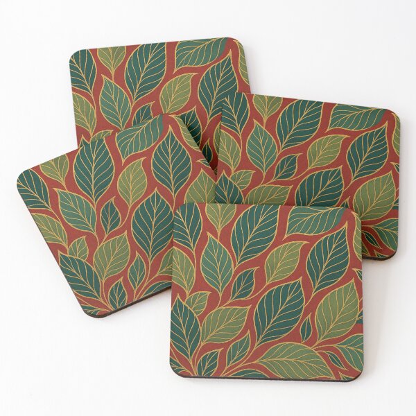 Item preview, Exotic leaf pattern in red designed and sold by Sigtrix.