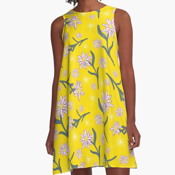Edelweiss colorful mountain flowers - Germany A-Line Dress