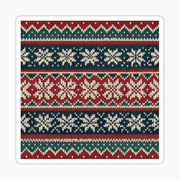 Artikel-Vorschau von Fair-Isle-Strickmuster mit Schneeflocken, designt und verkauft von tretyakov.