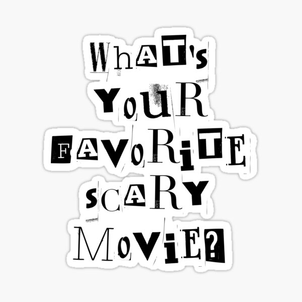 Item preview, What's Your Favorite Scary Movie? designed and sold by GwenSnow.