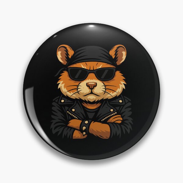 Item preview, Hamster Biker Rider Leather Jacket Attitude designed and sold by Blok45.