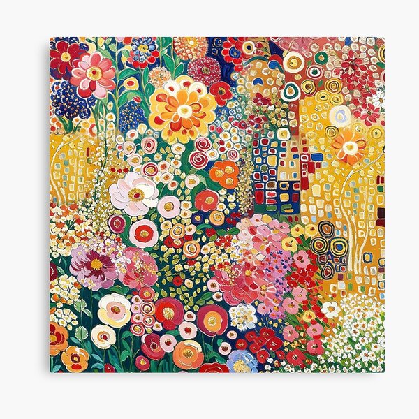 Aperçu de l'œuvre Fleurs de Klimt créée et vendue par maniacfitness.