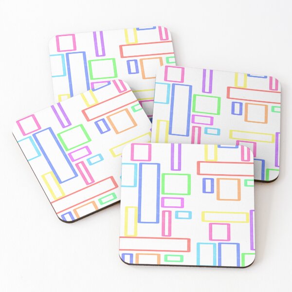 Item preview, Multicoloured rectangle pattern designed and sold by BerryBeach.