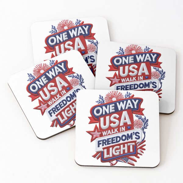 Item preview, One Way USA Freedom Embroidered Patch Design designed and sold by ArtDesignTp.