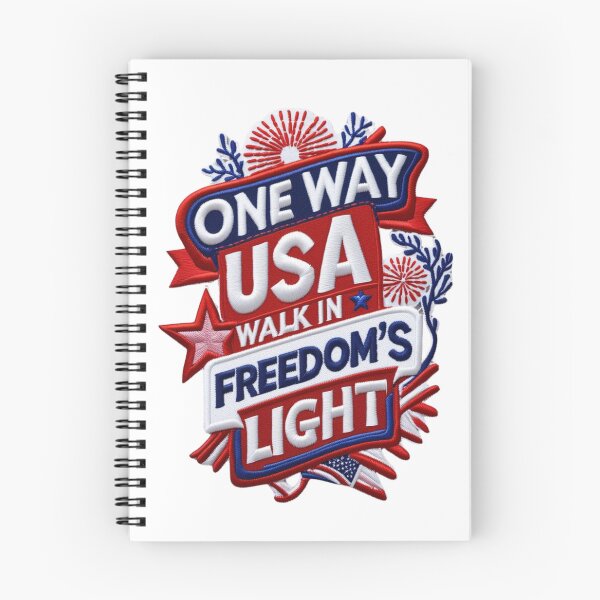 Item preview, One Way USA Freedom Embroidered Patch Design designed and sold by ArtDesignTp.