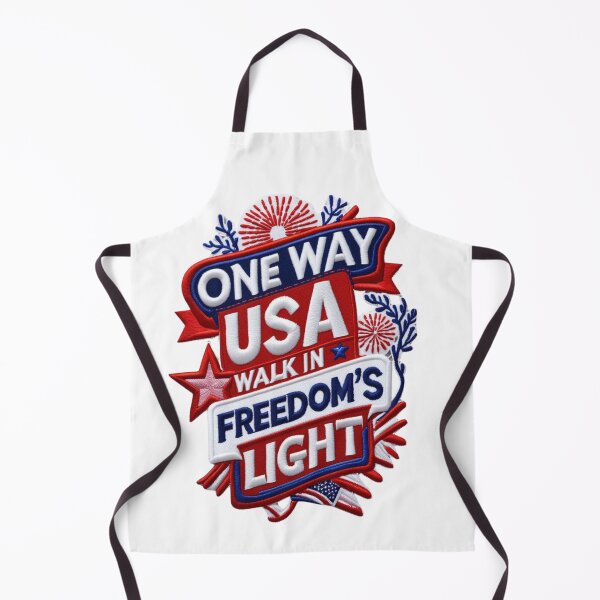 Item preview, One Way USA Freedom Embroidered Patch Design designed and sold by ArtDesignTp.