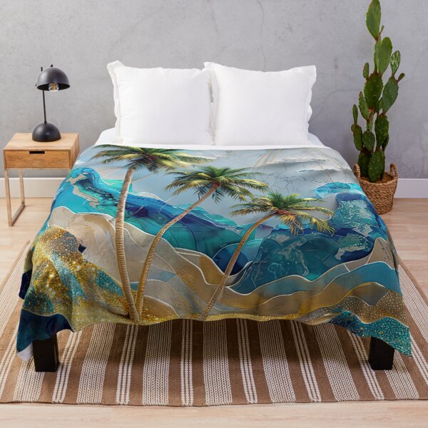 Item preview, Golden Shores of the Azure Mirage designed and sold by Topmaxdesign.