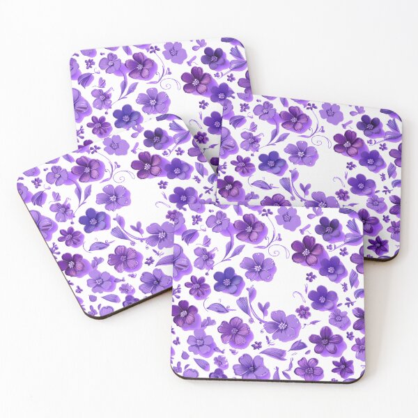 Item preview, purple beaty seamless floral designed and sold by  Mudikeys.