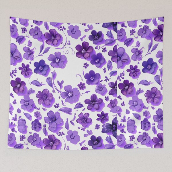 Item preview, purple beaty seamless floral designed and sold by  Mudikeys.