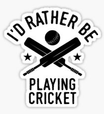 Time Is Precious Cricket T-Shirt - Cool Funny Nerdy Cricket Player Coach Team Humour Statement Graphic Image Quote Tee Shirt Gift Sticker