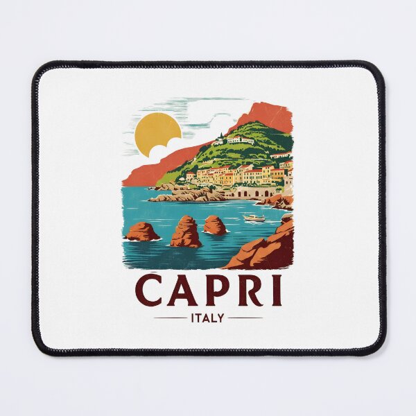 Item preview, A Vintage Travel Art of Capri - Italy  designed and sold by GoodOldVintage.