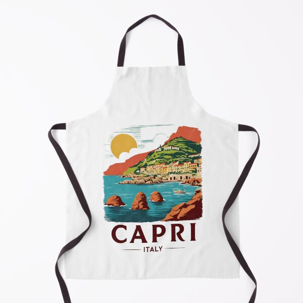 Item preview, A Vintage Travel Art of Capri - Italy designed and sold by GoodOldVintage.