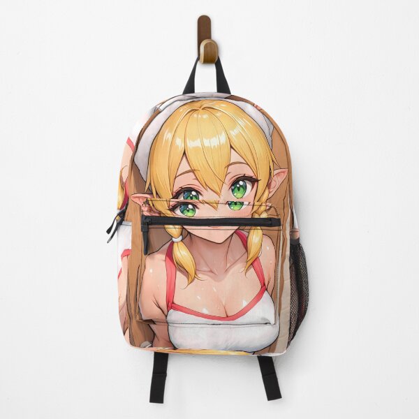 Artikelvorschau, Leafa Sword Art Online Elfenmädchen in rot getrimmter weißer Badeanzug-Pose entworfen und verkauft von Cautenjari.