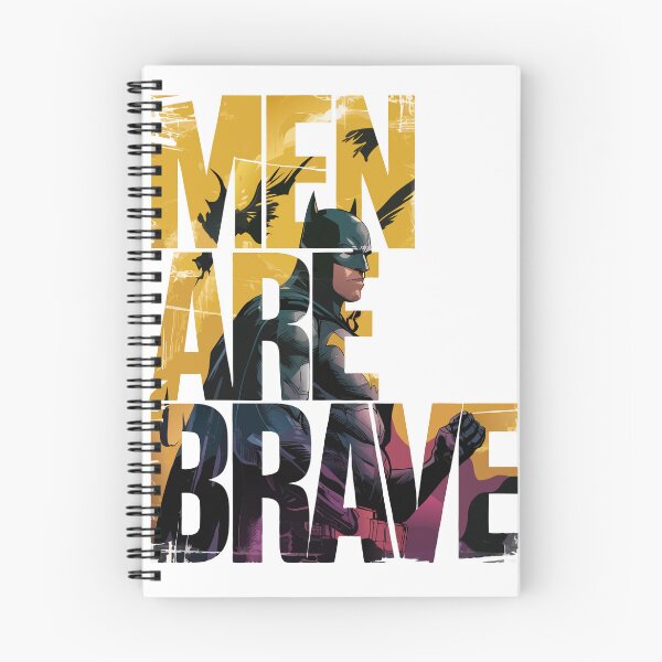 Item preview, Men Are Brave – Superhero-Inspired Text Design designed and sold by TRTrendyHouse.