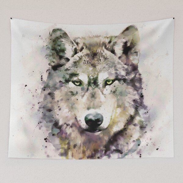 Item preview, Lone Wolf Watercolor designed and sold by caracatita75.