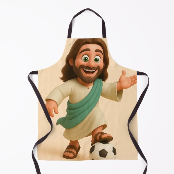 Item preview, Cute 3D Cartoon Jesus Holding a Flower – Wholesome Christian Art Design designed and sold by CrossCrafted.