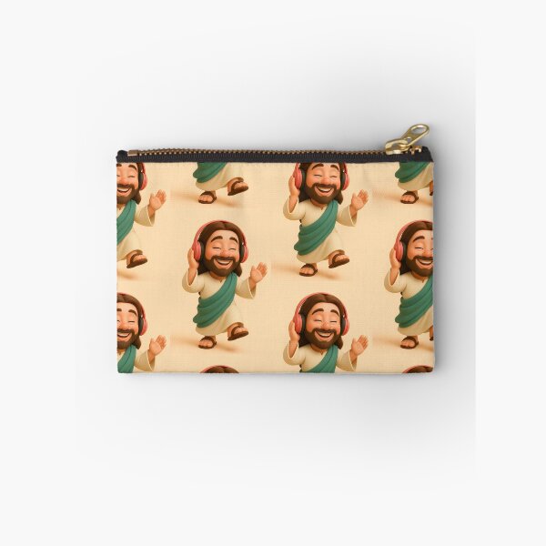Item preview, Cute 3D Cartoon Jesus Holding a Flower – Wholesome Christian Art Design designed and sold by CrossCrafted.