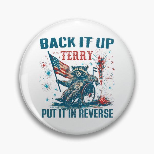 Item preview, Vintage Back It Up Terry Put It In Reverse Raccoon 4Th July Firework designed and sold by SpeedyPrints.
