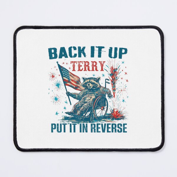 Item preview, Vintage Back It Up Terry Put It In Reverse Raccoon 4Th July Firework designed and sold by SpeedyPrints.