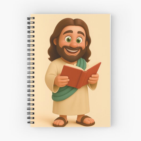 Artikelvorschau, Niedlicher 3D-Cartoon-Jesus mit einer Blume – Gesundes christliches Kunstdesign entworfen und verkauft von CrossCrafted.