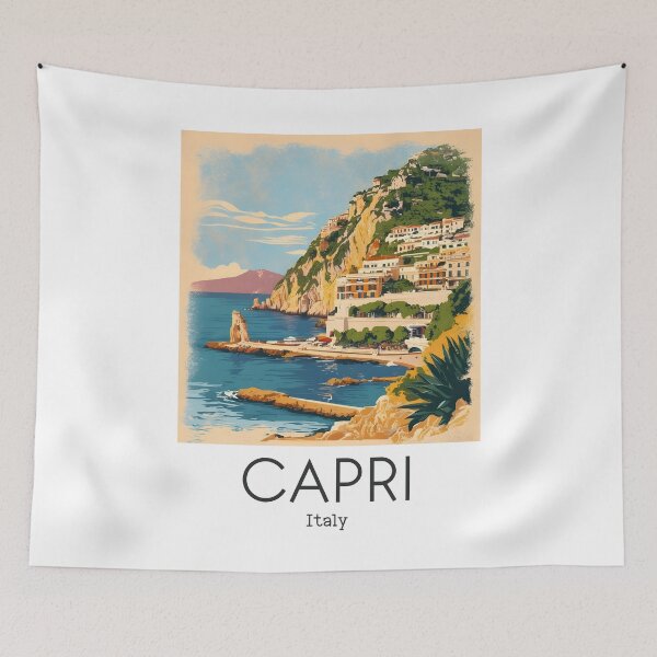Item preview, A Vintage Illustration of Capri - Italy  designed and sold by GoodOldVintage.