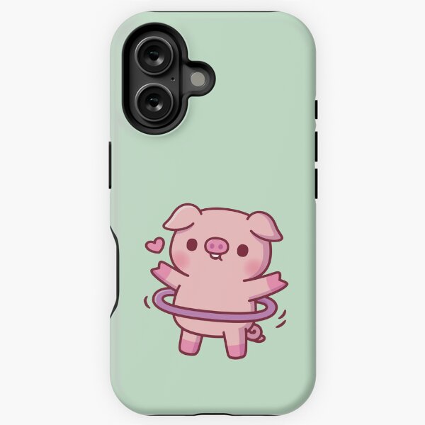 Item preview, Cute Pig With Hoop designed and sold by rustydoodle.