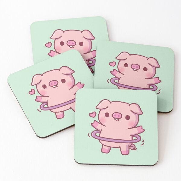 Item preview, Cute Pig With Hoop designed and sold by rustydoodle.