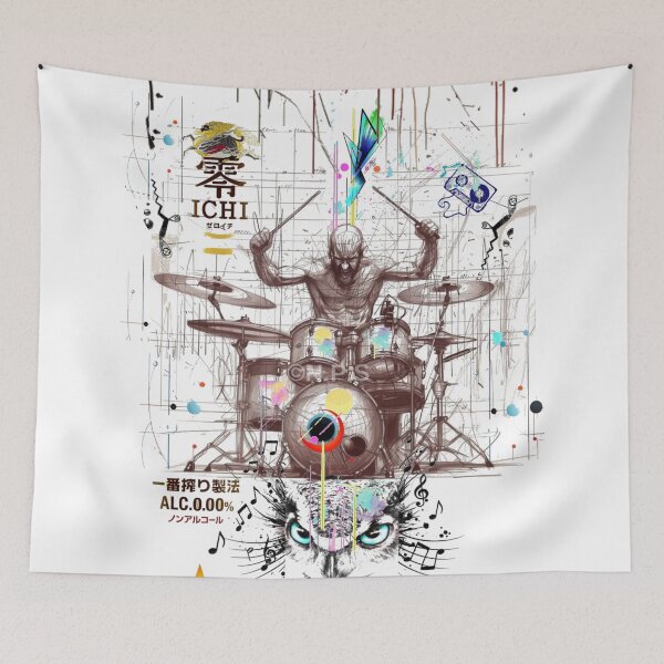 Item preview,  Eyes Owl Drummer designed and sold by Rosa1977.
