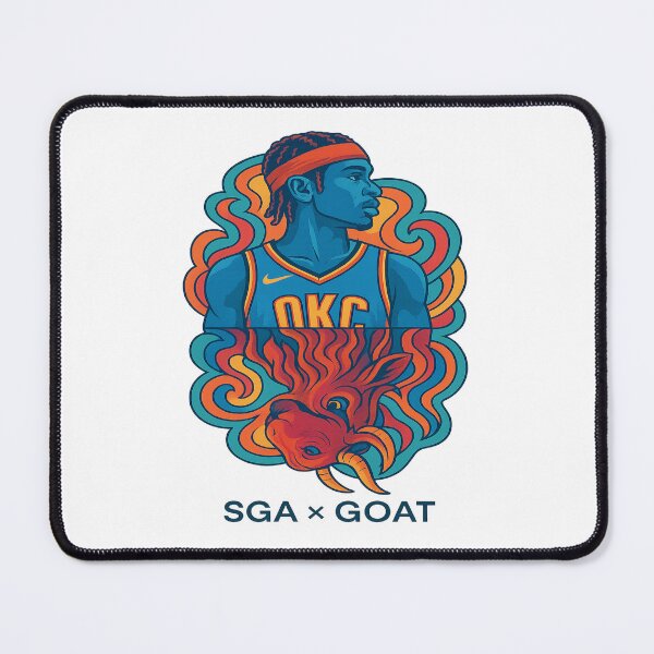 Artikelvorschau, SGA-Shai Gilgeous-Alexander Mirror GOAT Psychedelic Power entworfen und verkauft von POD DYNASTY | Original Print On Demand T-Shirt Graphics.