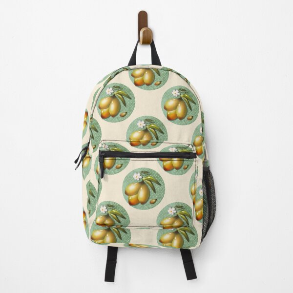 Item preview, Golden Mango Fruit Pattern – Elegant Tropical Botanical Design designed and sold by Almanzart.
