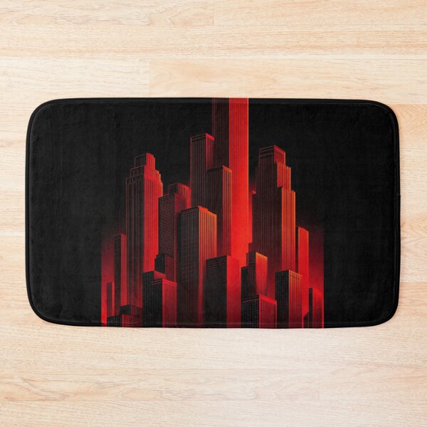 Item preview, Red and black cityscape designed and sold by PetsArt.