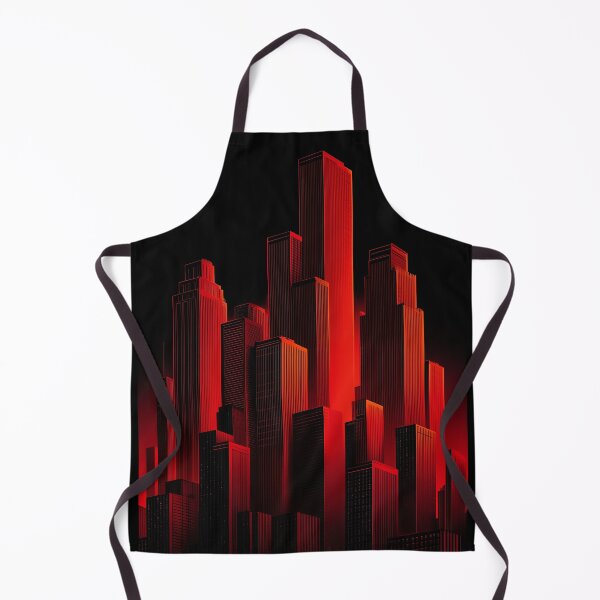 Item preview, Red and black cityscape designed and sold by PetsArt.