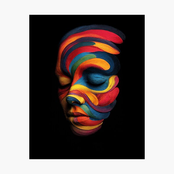 Item preview, Colorful Face designed and sold by AImazeD.