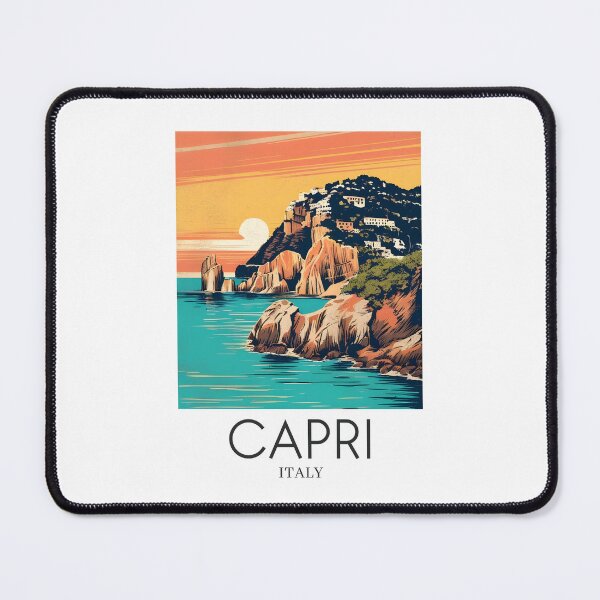 Item preview, A Pop Art Travel Print of Capri - Italy  designed and sold by StudioRedKoala.