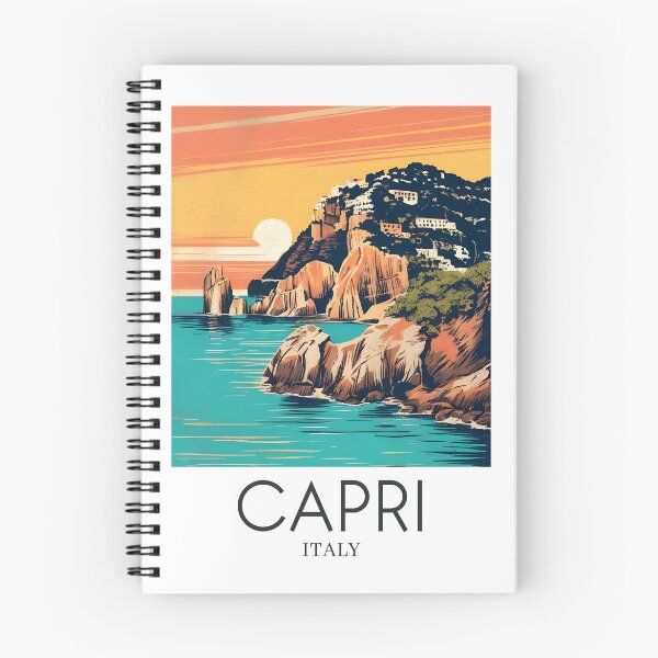 Item preview, A Pop Art Travel Print of Capri - Italy  designed and sold by StudioRedKoala.