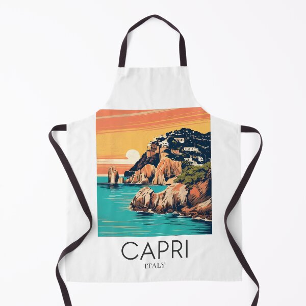 Item preview, A Pop Art Travel Print of Capri - Italy designed and sold by StudioRedKoala.
