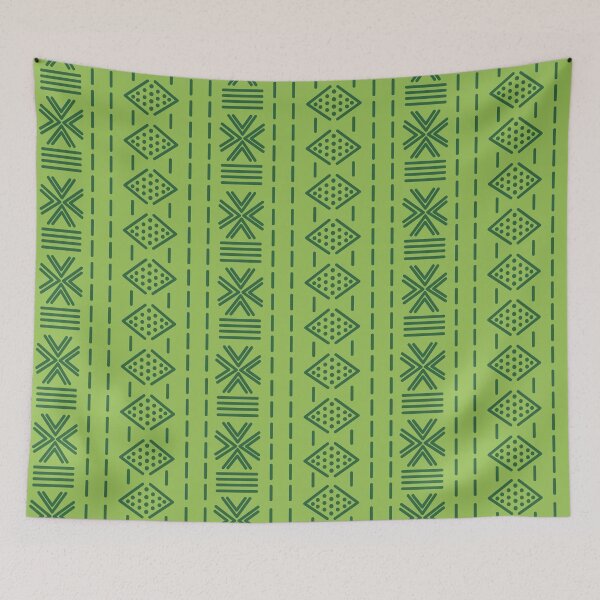 Item preview, Bogolan Green Pattern designed and sold by Wolagno.