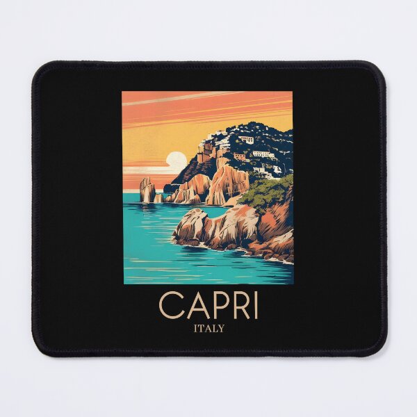 Item preview, A Pop Art Travel Print of Capri - Italy  designed and sold by StudioRedKoala.