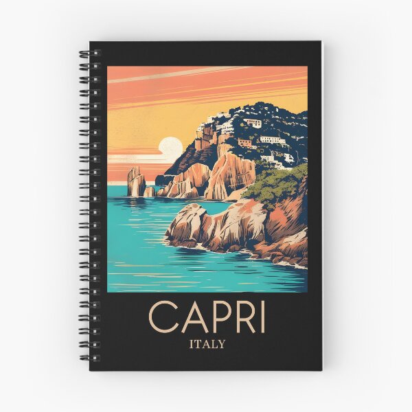 Item preview, A Pop Art Travel Print of Capri - Italy  designed and sold by StudioRedKoala.