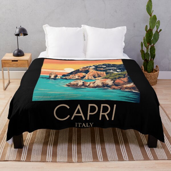Item preview, A Pop Art Travel Print of Capri - Italy  designed and sold by StudioRedKoala.