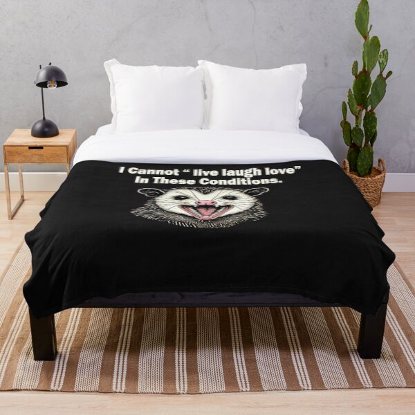 Item preview, Funny Sarcastic Opossum Live Laugh Love designed and sold by ZANNIX.