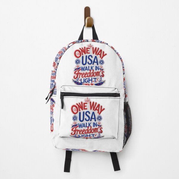 Item preview, One Way USA Freedom Embroidered Patch Design designed and sold by ArtDesignTp.
