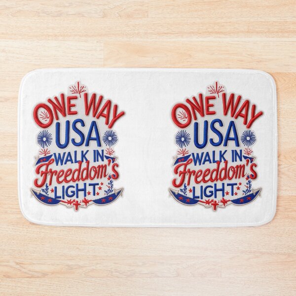 Item preview, One Way USA Freedom Embroidered Patch Design designed and sold by ArtDesignTp.