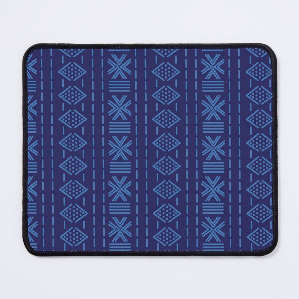 Item preview, Bogolan Navy Blue Pattern designed and sold by Wolagno.