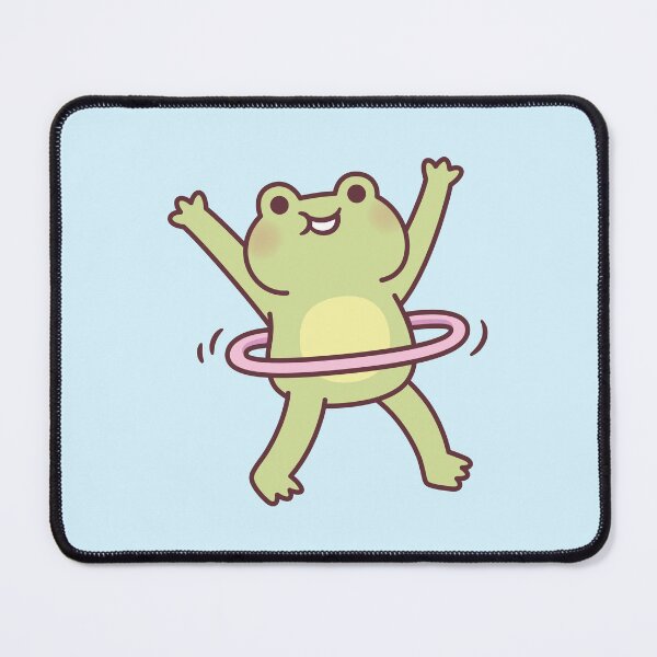 Item preview, Cute Frog Playing With Hoop designed and sold by rustydoodle.