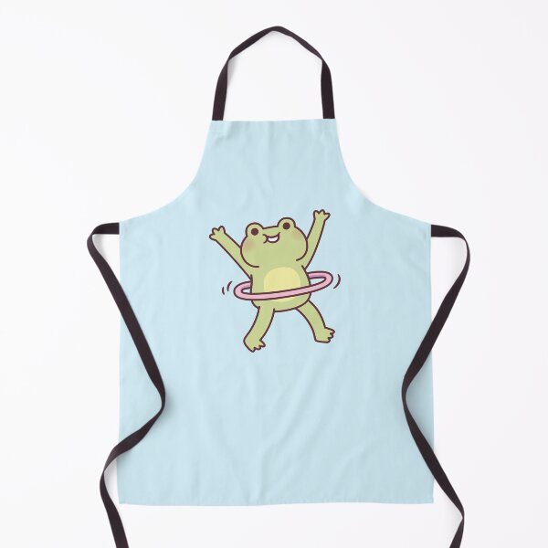 Item preview, Cute Frog Playing With Hoop designed and sold by rustydoodle.